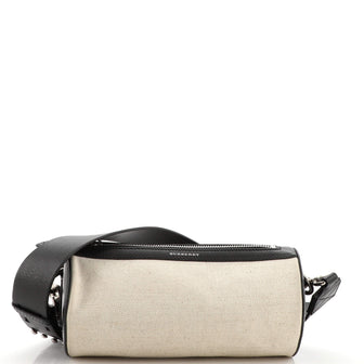 Burberry Barrel Crossbody Bag Canvas with Leather Small