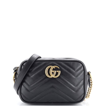 Gucci GG Marmont Shoulder Bag Matelasse Leather Mini