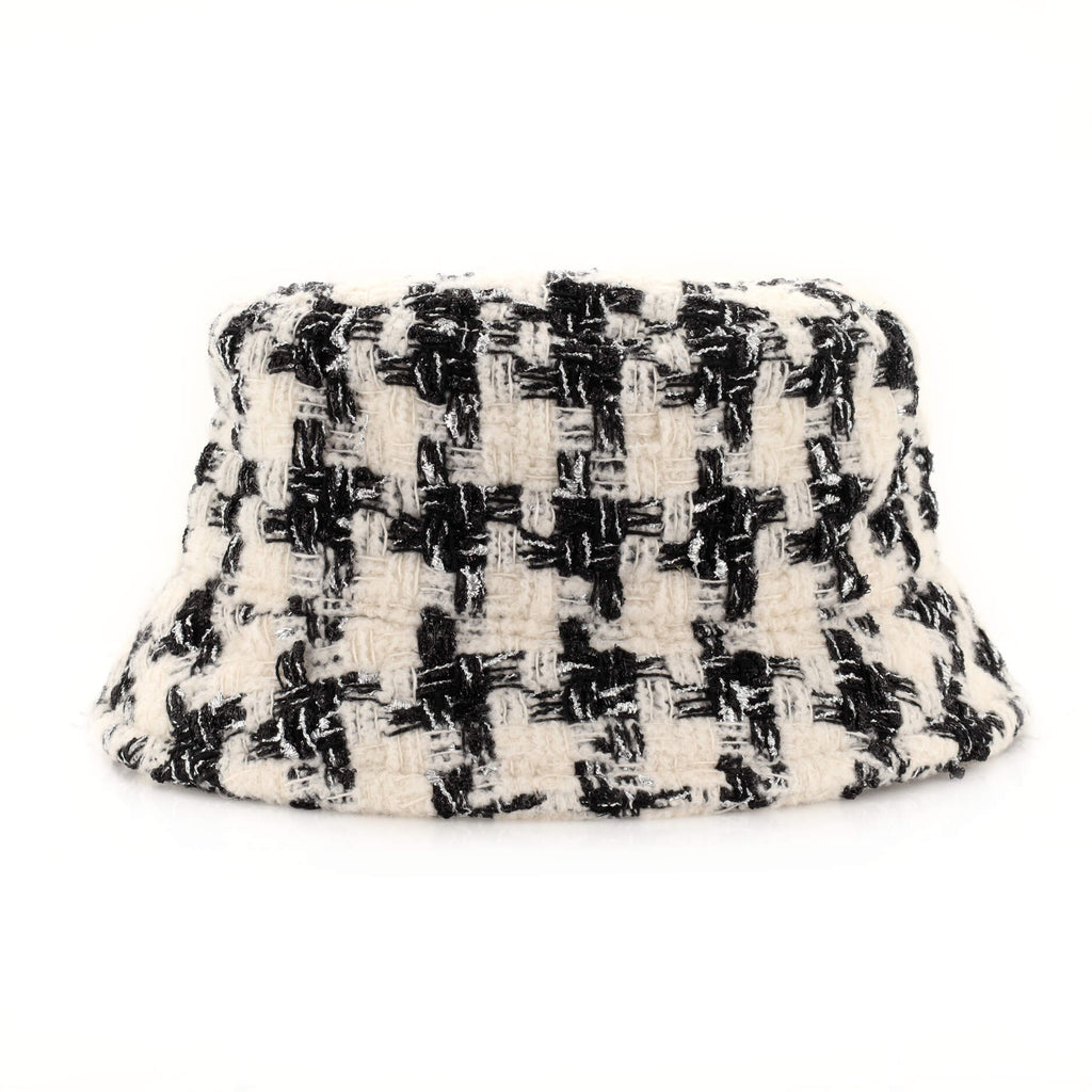 Chanel Bucket Hat Tweed Black 2051841