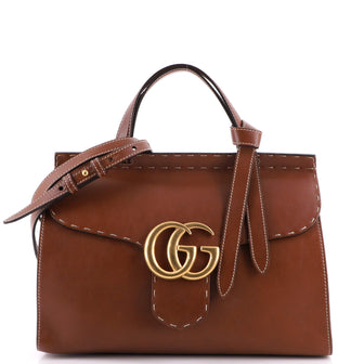 Gucci GG Marmont Top Handle Bag Leather Small