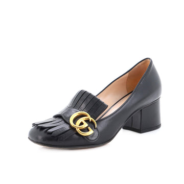 Gucci Women's GG Marmont Fringed Pumps Leather