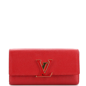 Louis Vuitton Capucines Wallet Leather