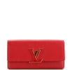 Capucines leather wallet Louis Vuitton Red in Leather - 22595132