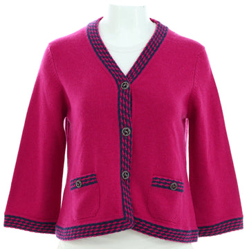 Chanel Women's V-Neck Button Cardigan Cashmere