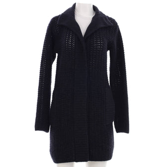 Chanel Women's Button Up Long Cardigan Knit Wool and Cashmere