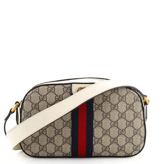 Gucci Ophidia Camera Shoulder Bag GG Coated Canvas Small
