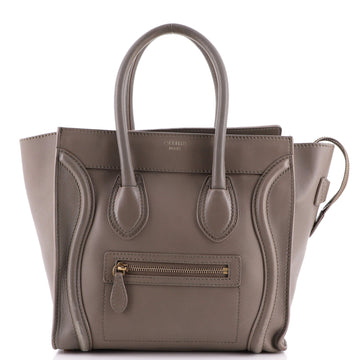 Celine Luggage Bag Grainy Leather Micro