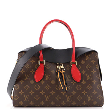 Louis Vuitton Tuileries Handbag Monogram Canvas with Leather