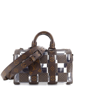 Louis Vuitton Keepall Bandouliere Bag Monogram Chess Coated Canvas and PVC 25