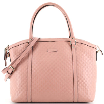 Gucci Britt Convertible Dome Satchel (Outlet) Microguccissima Leather Medium