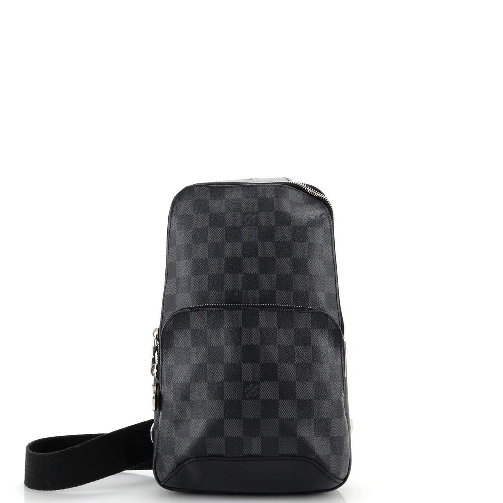 Louis Vuitton avenue sling checkerboard bag Black Leather ref