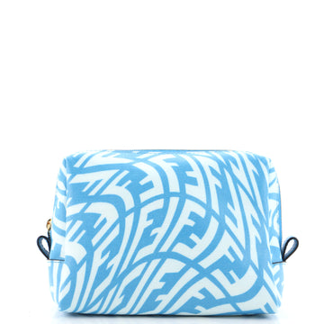 Fendi Zip Cosmetic Case Vertigo Zucca Canvas Small