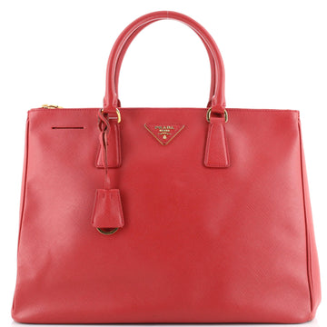 Prada Double Zip Lux Tote Saffiano Leather Large