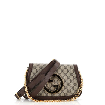 Gucci Blondie NM Flap Bag GG Coated Canvas Small