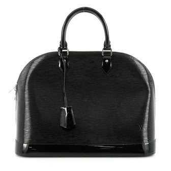 Louis Vuitton Alma Handbag Electric Epi Leather MM Black 2054901
