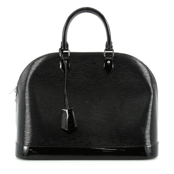 Louis Vuitton Alma Handbag Electric Epi Leather MM Black 2054901