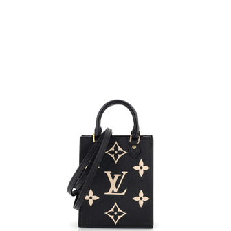 Louis Vuitton Petit Sac Plat Bag Bicolor Monogram Empreinte Giant