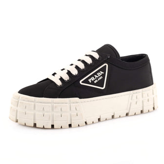 Prada Women's Double Wheel Platform Sneakers Nylon