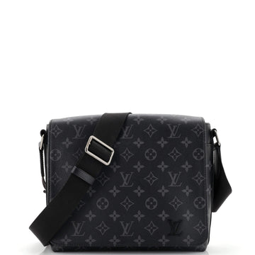 Louis Vuitton District Messenger Bag Monogram Eclipse Canvas PM