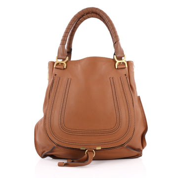 Chloe Marcie Easy Tote Leather Brown 2055502