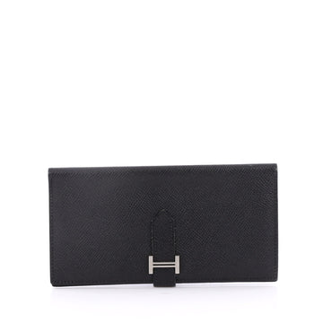 Hermes Bearn Wallet Epsom Long Black 2055503