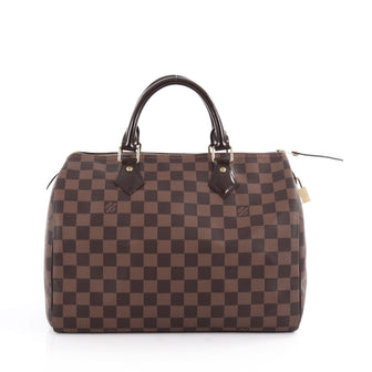 Louis Vuitton Speedy Handbag Damier 30 Brown 2055601