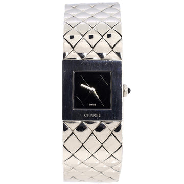 Chanel Matelasse Quartz Watch Stainless Steel 19