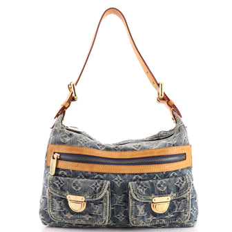 Louis Vuitton Baggy Handbag Denim PM