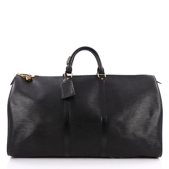 Louis Vuitton Keepall Bag Epi Leather 55 Black