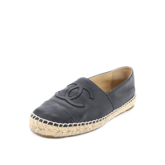 Chanel Women's CC Cap Toe Espadrilles Leather