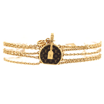 Louis Vuitton Boite Chapeau Multi-Chain Bracelet Metal with Monogram Canvas