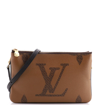 Louis Vuitton Double Zip Pochette Reverse Monogram Giant