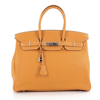 Hermes Birkin Handbag Yellow Togo with Palladium 2056601