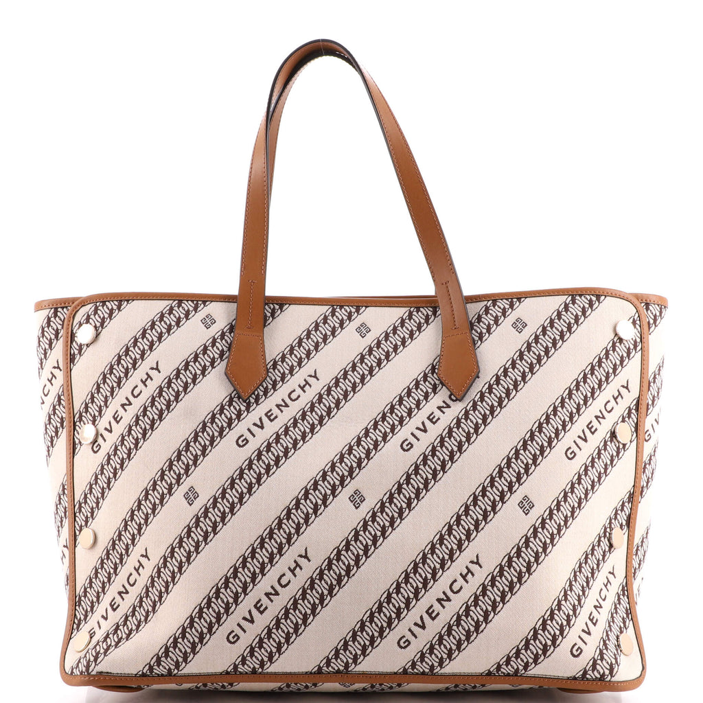 Givenchy Bond Shopper Tote Logo Jacquard Canvas Medium 205675