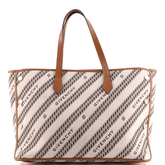 Givenchy Bond Shopper Tote Logo Jacquard Canvas Medium