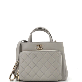 Business Affinity Tote Quilted Caviar Small