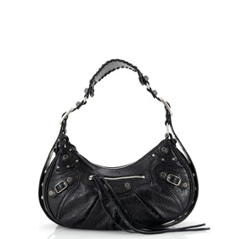 Balenciaga Le Cagole Giant Studs Shoulder Bag Leather Small
