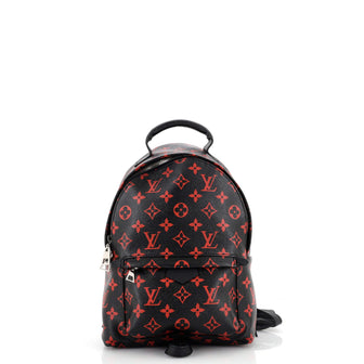 Louis Vuitton, Bags, Louis Vuitton Backpack Palm Springsmonogram  Infrarouge Mini Black Red