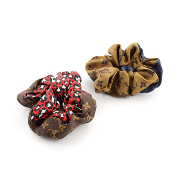 Louis Vuitton Vuittamins Scrunchies 2-Piece Set Monogram Silk