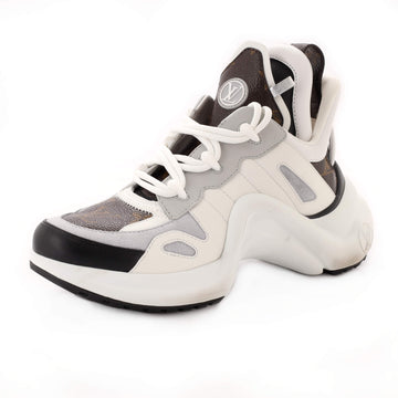 Louis Vuitton Women's LV Archlight Sneakers Leather with Monogram Canvas and Suede