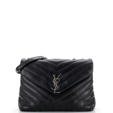 Saint Laurent LouLou Shoulder Bag Matelasse Chevron Leather Medium