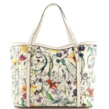 Gucci Nice Tote Floral Printed Leather Medium