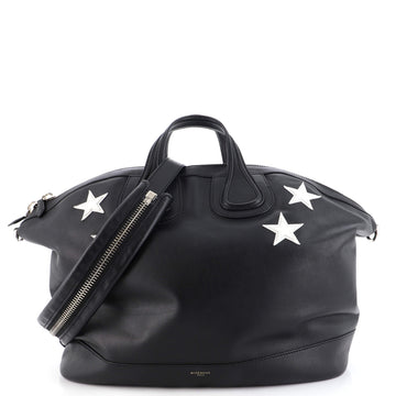 Givenchy Nightingale Satchel Patch Embellished Leather Large