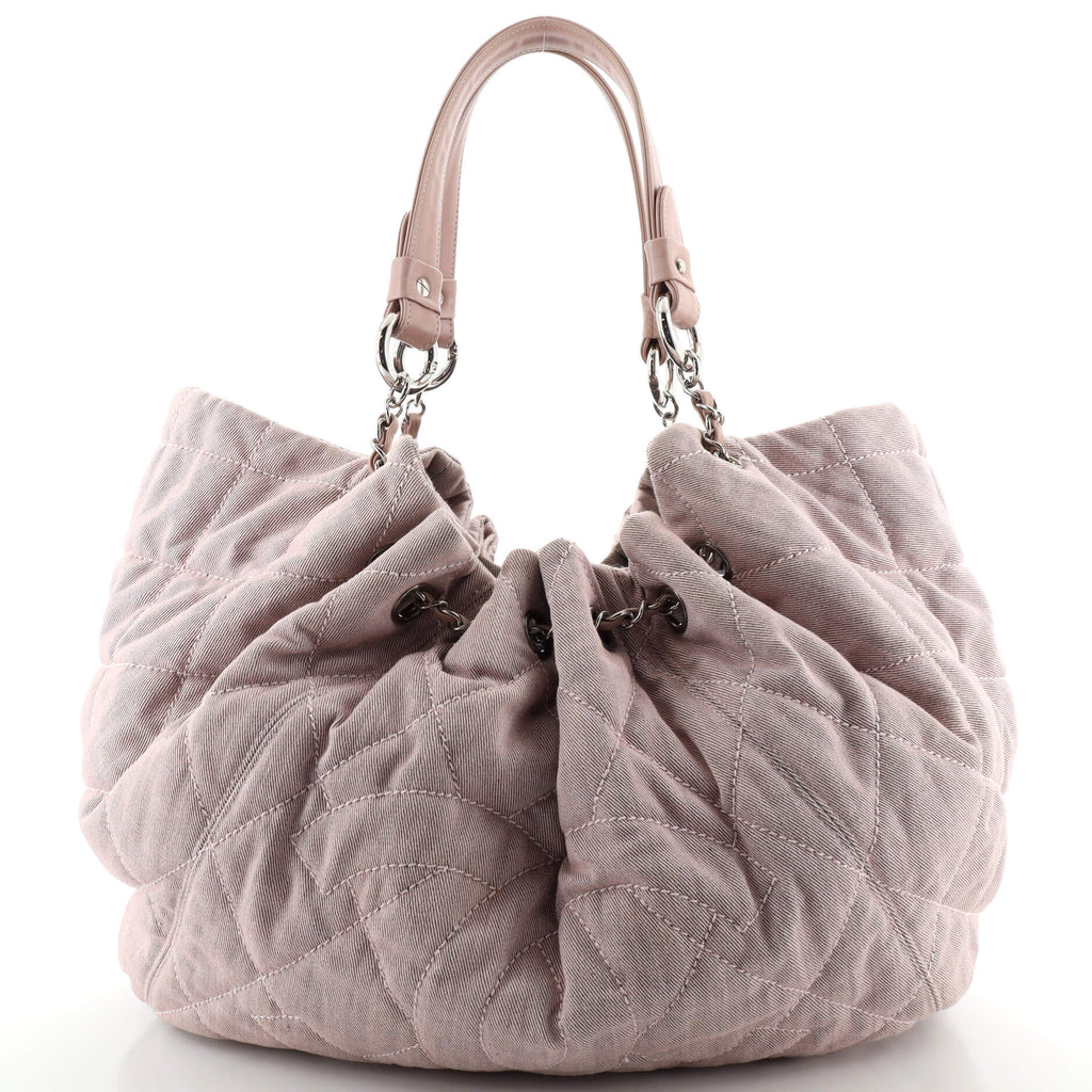 Chanel Coco Cabas Denim Large Hobo Bag