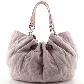 Chanel Cabas Tote Quilted Denim Large
