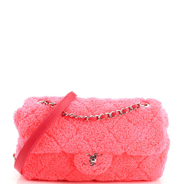 Chanel CC Chain Flap Bag Quilted Terry Cloth Medium