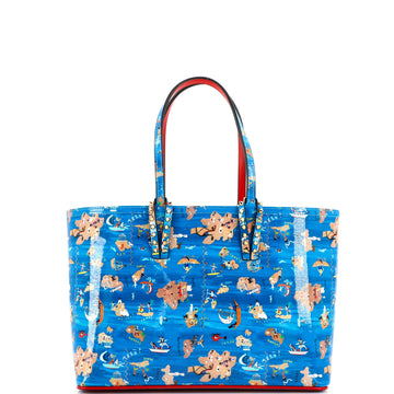 Christian Louboutin Cabata East West Tote Printed Patent Small