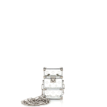 Louis Vuitton Trunk Box Pouch Monogram Plexiglass