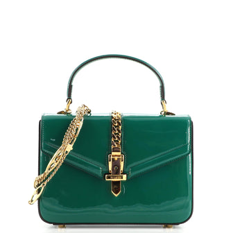 Gucci Sylvie 1969 Top Handle Bag Patent Mini