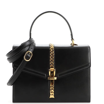Gucci Sylvie 1969 Top Handle Bag Leather Small